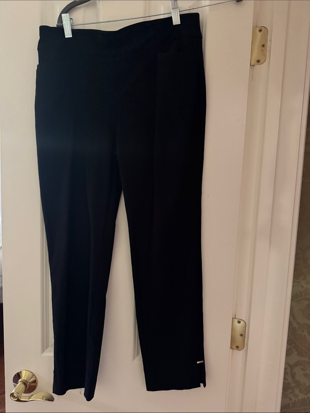 Chico's Black Straight-Leg Pull-On Pants